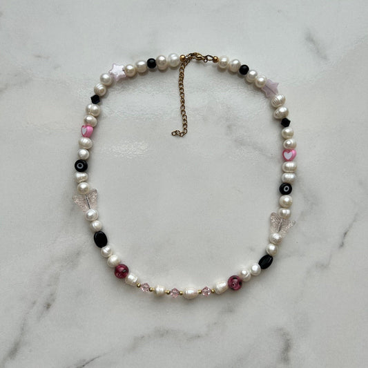 espresso dream • half beaded half pearl