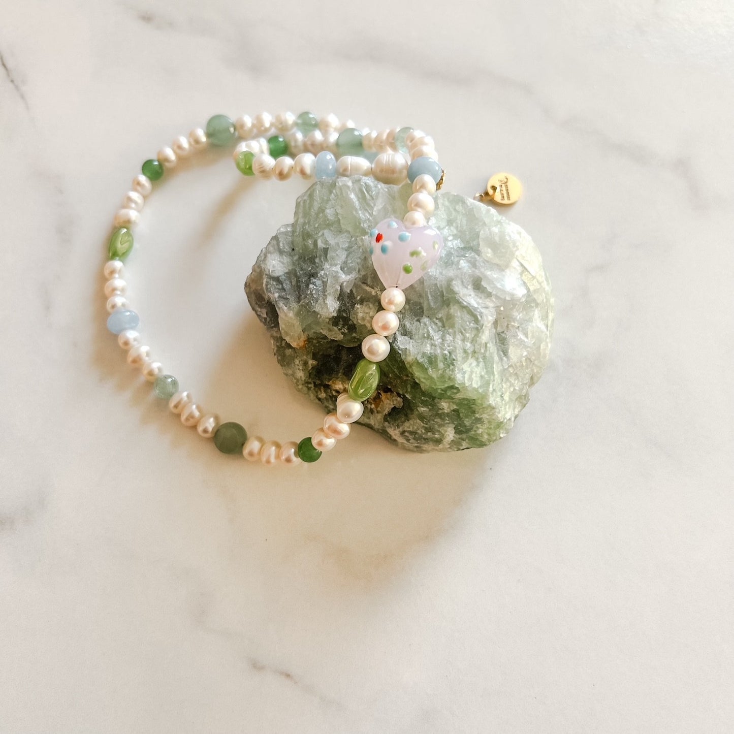 garden blossom • half beaded half pearl