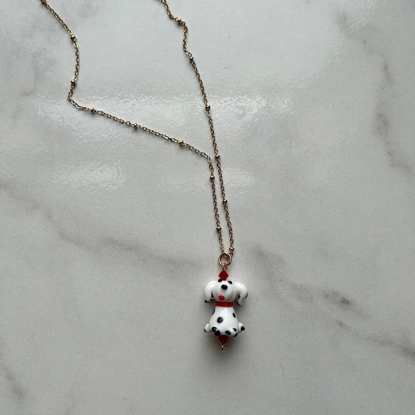 spot • dainty satellite gold plated necklace