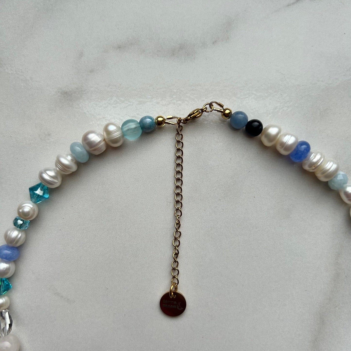 neptune • half beaded half pearl