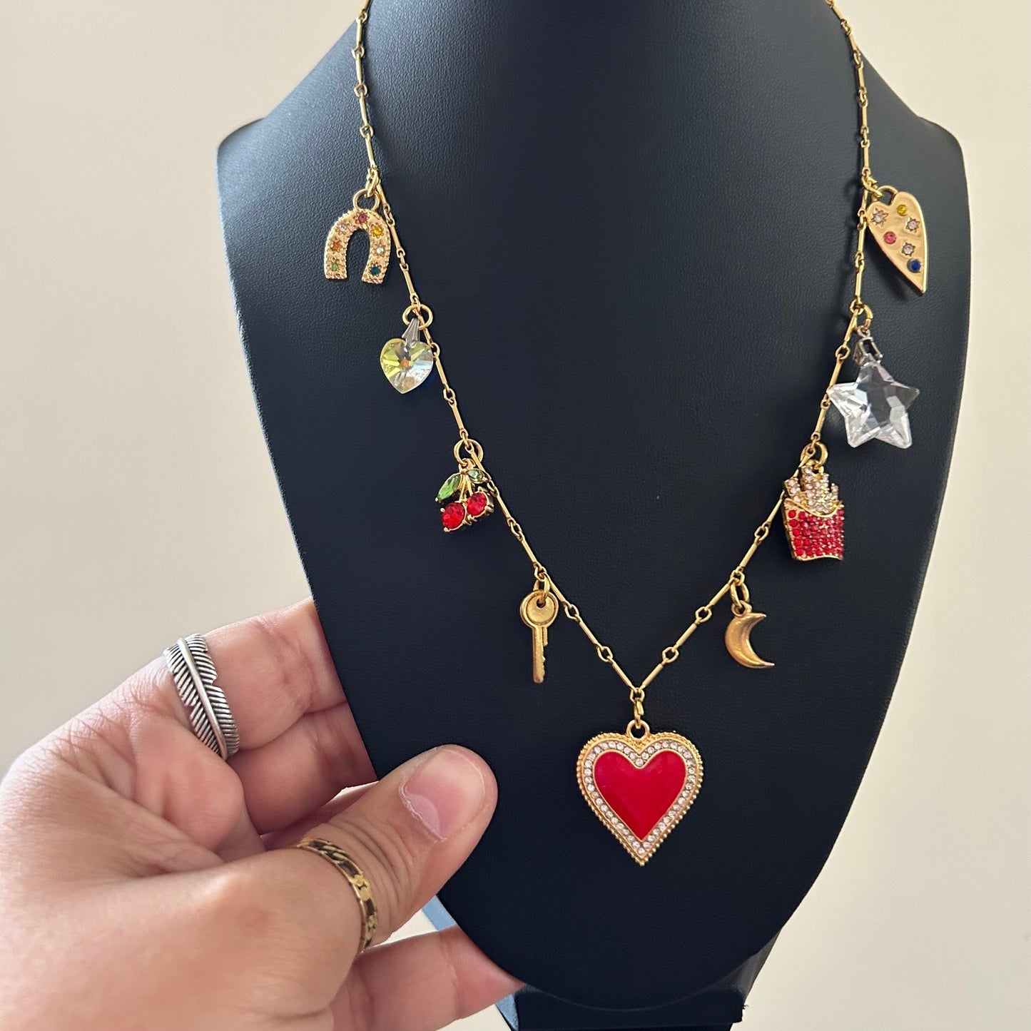 we ate • 10k gold plated chain • charm necklace