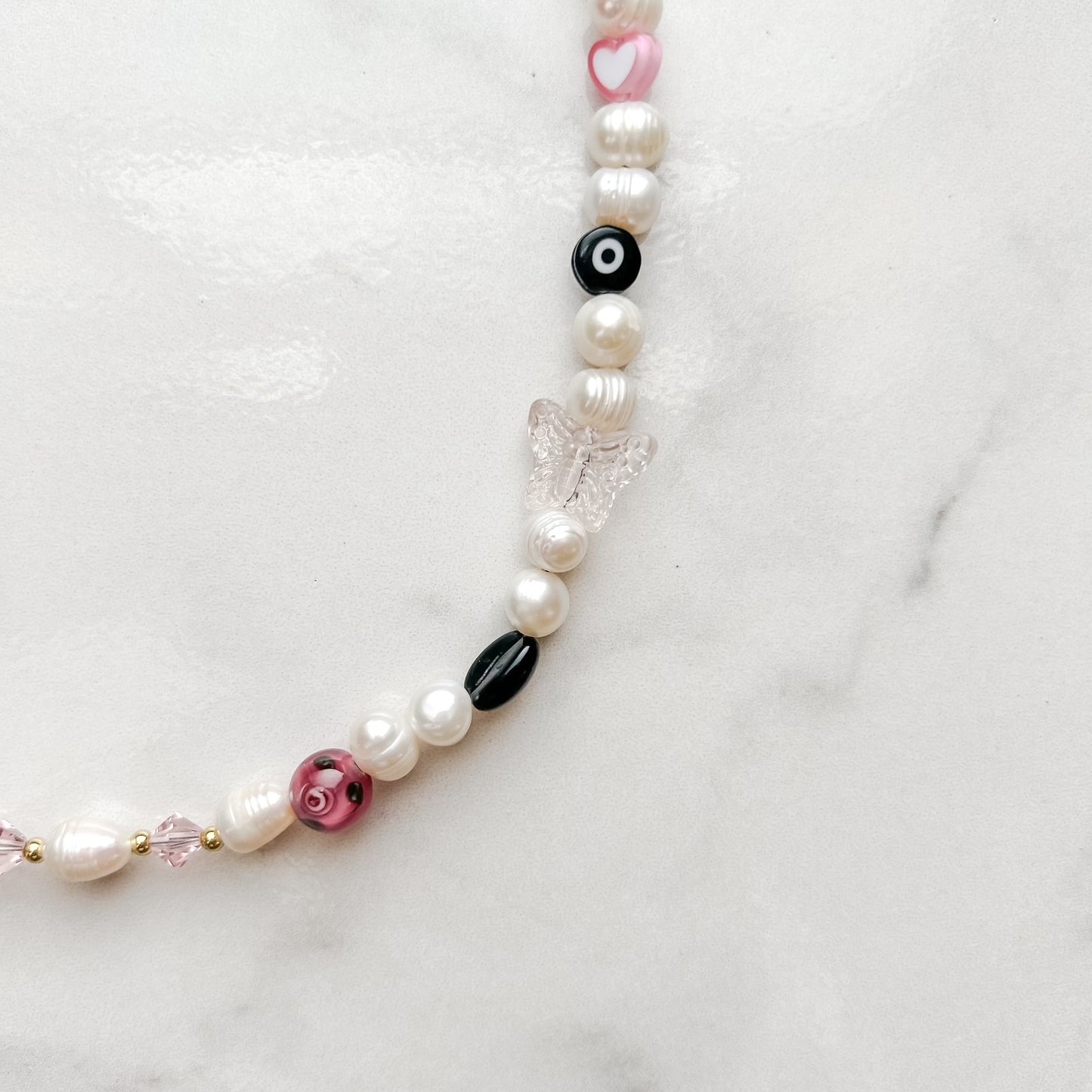 espresso dream • half beaded half pearl