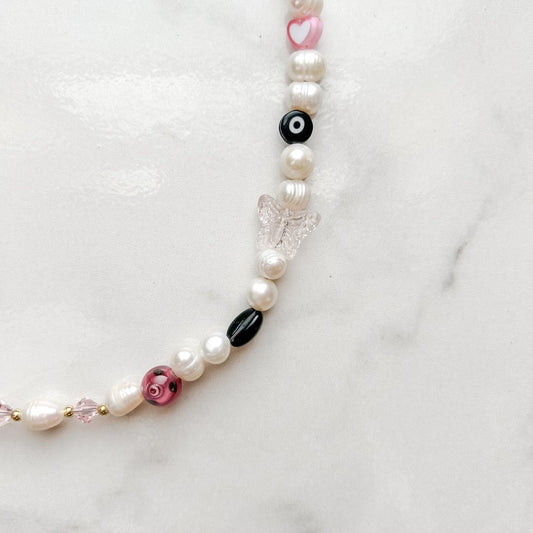 espresso dream • half beaded half pearl