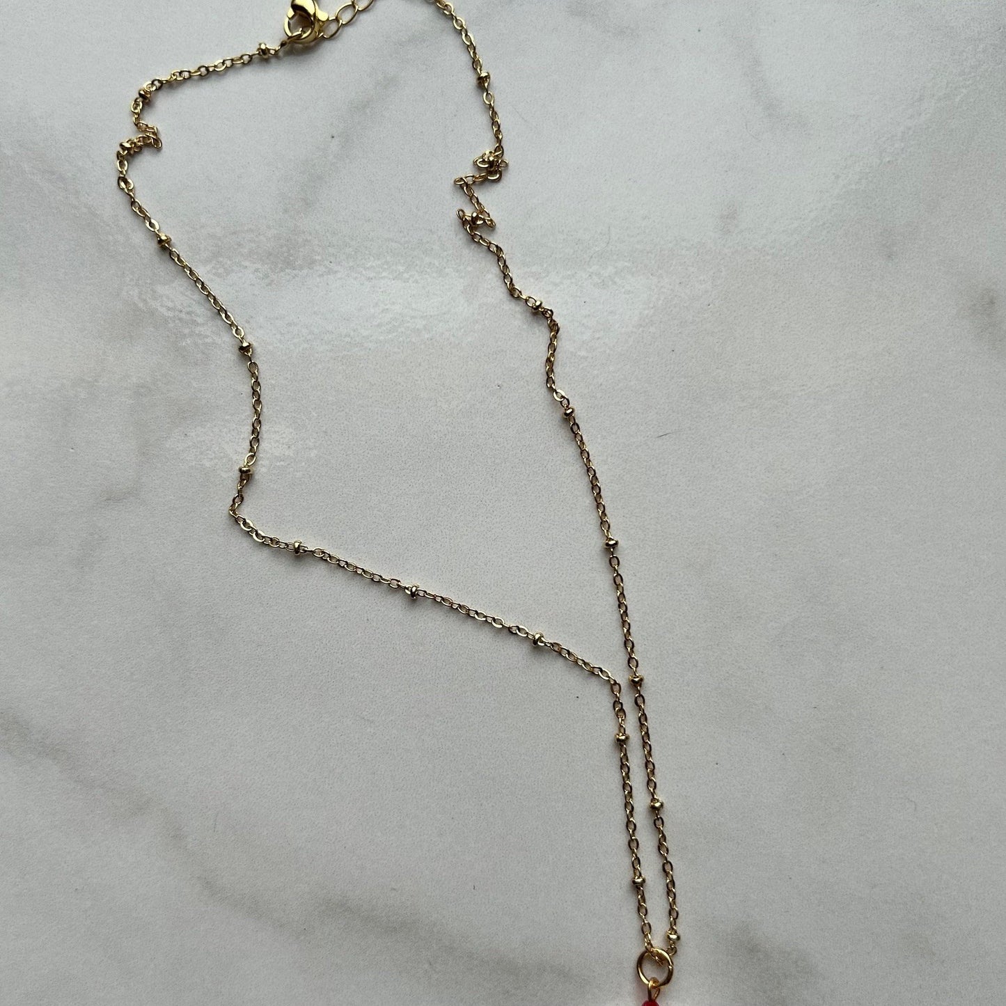 spot • dainty satellite gold plated necklace