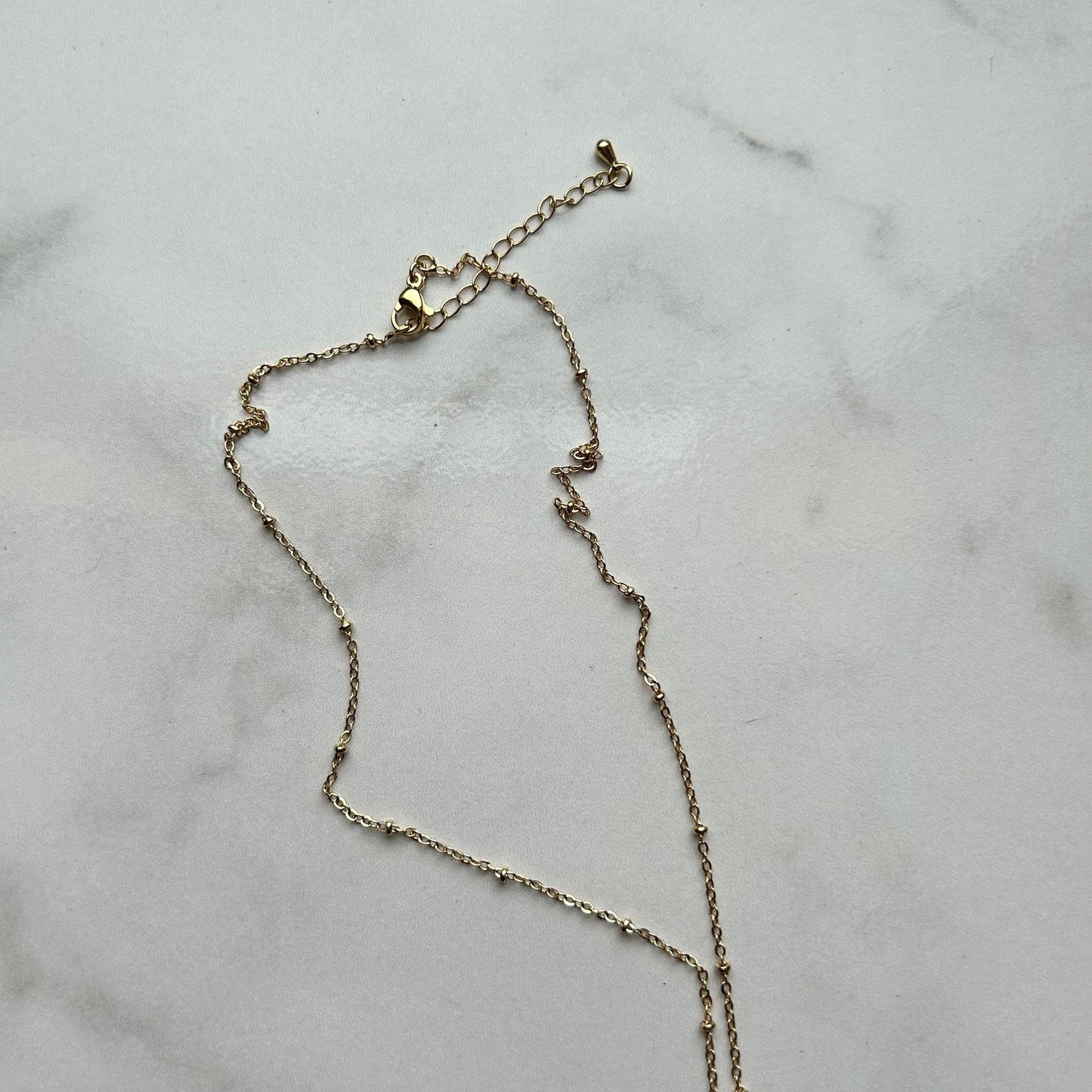 spot • dainty satellite gold plated necklace