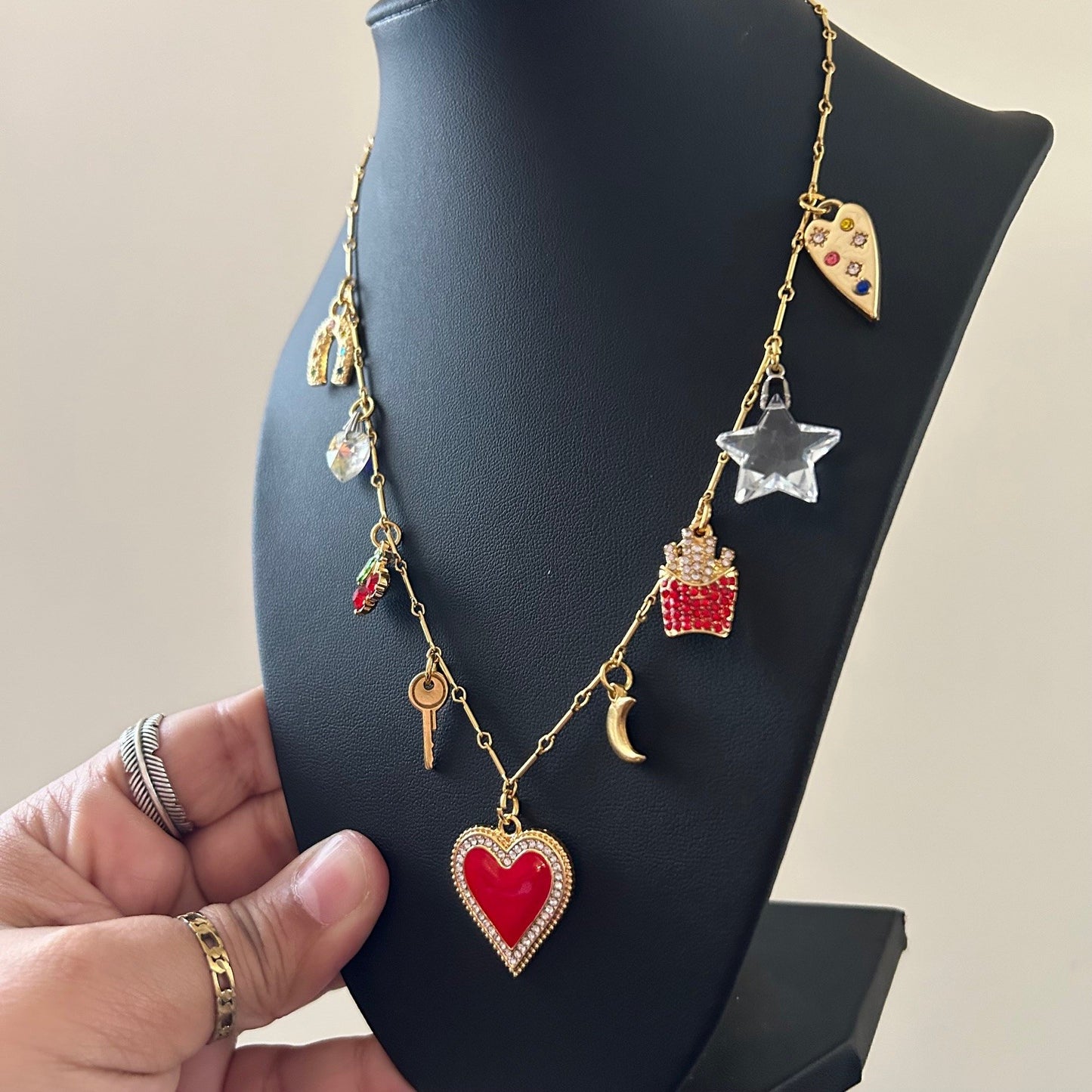 we ate • 10k gold plated chain • charm necklace