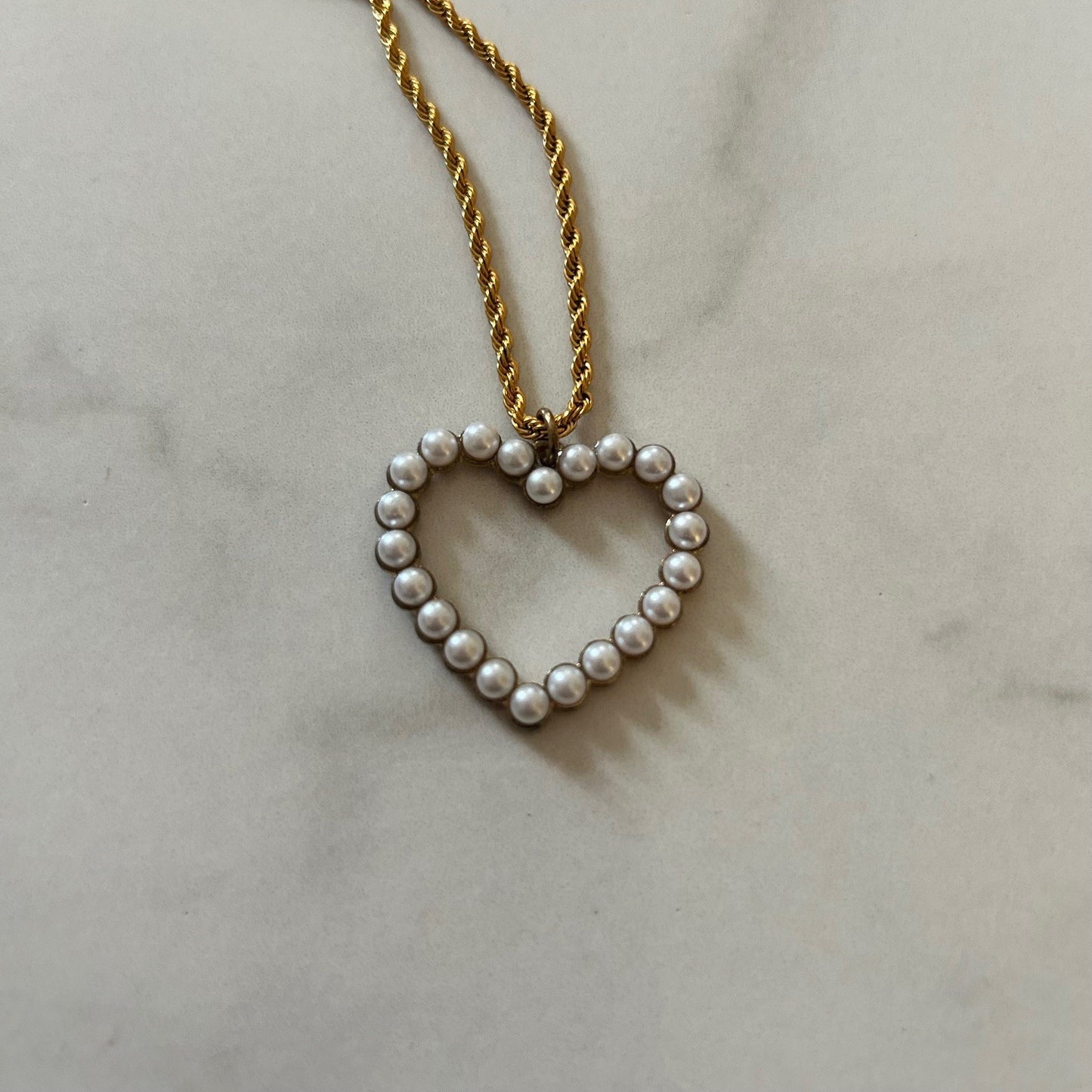 lady pearl in jail · rope link gold plated chain