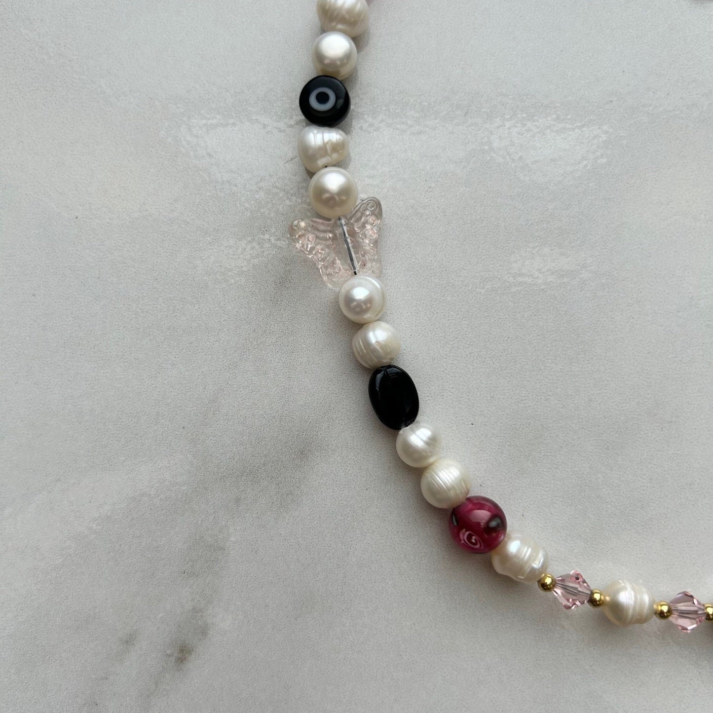 espresso dream • half beaded half pearl