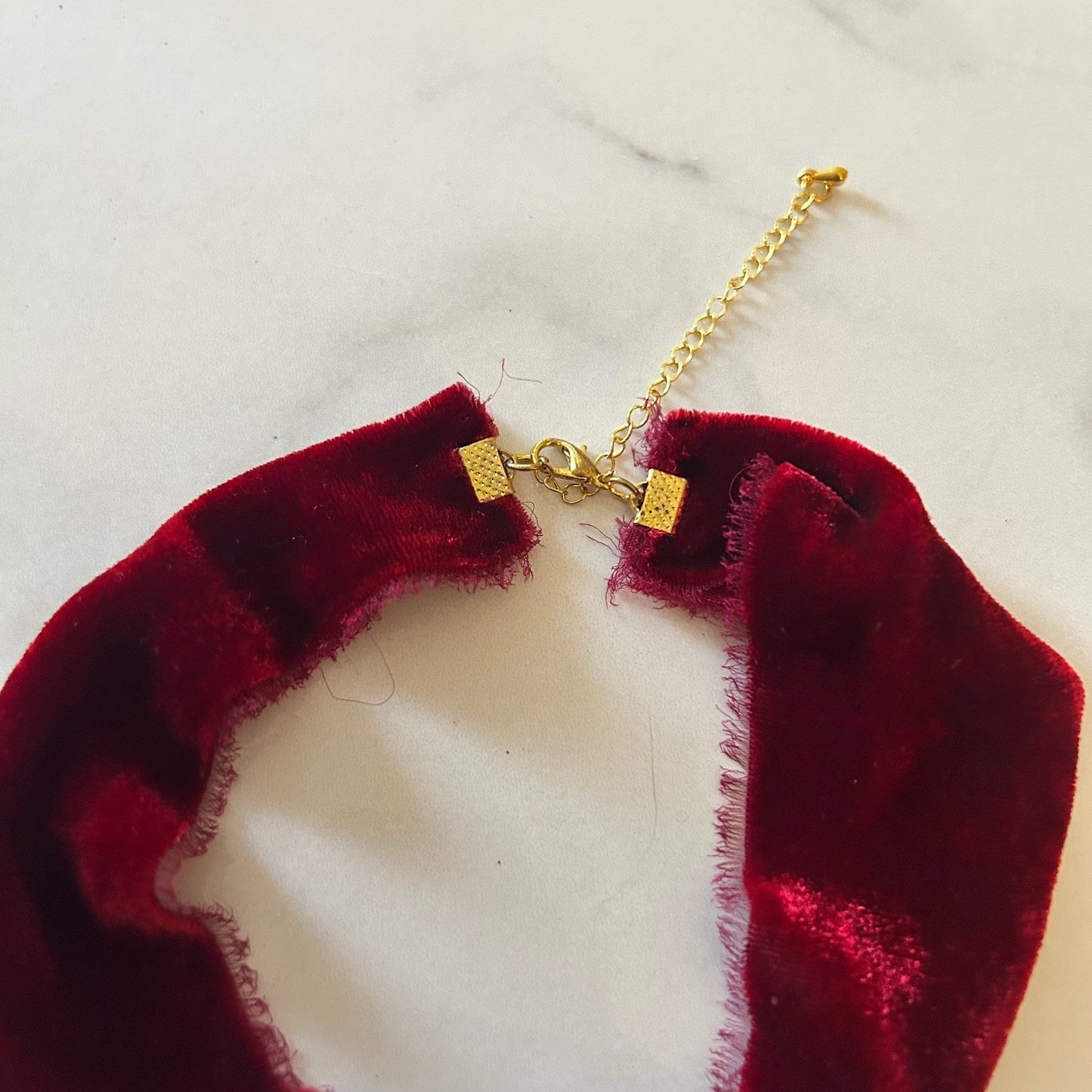 ruby • silk velvet ribbon choker