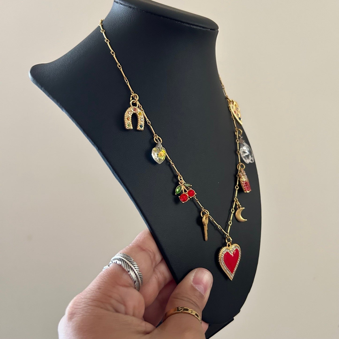 we ate • 10k gold plated chain • charm necklace