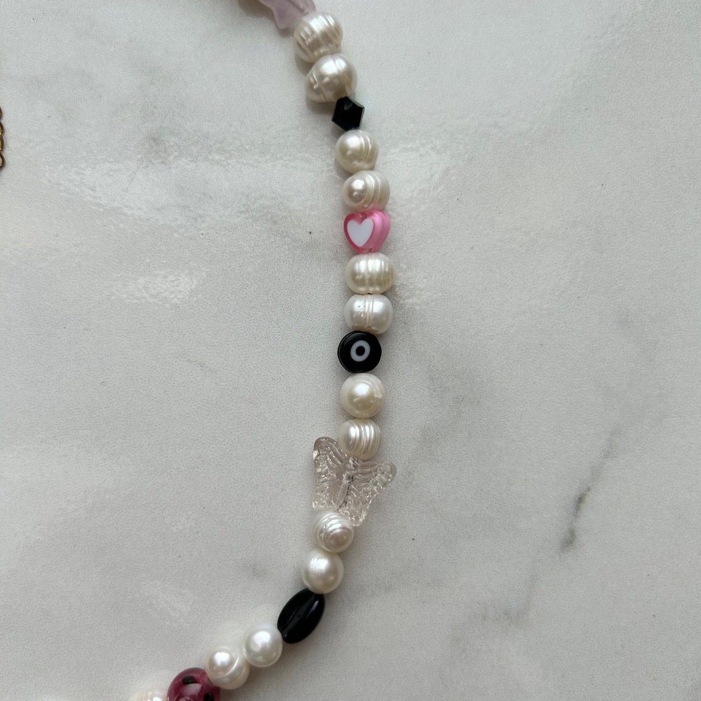 espresso dream • half beaded half pearl